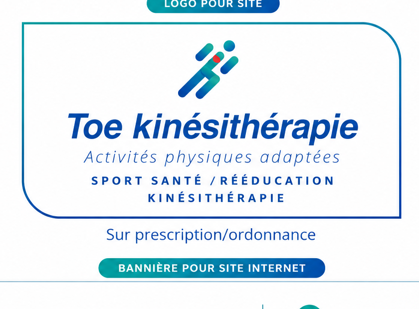 Identité visuelle Toé kinésithérapie